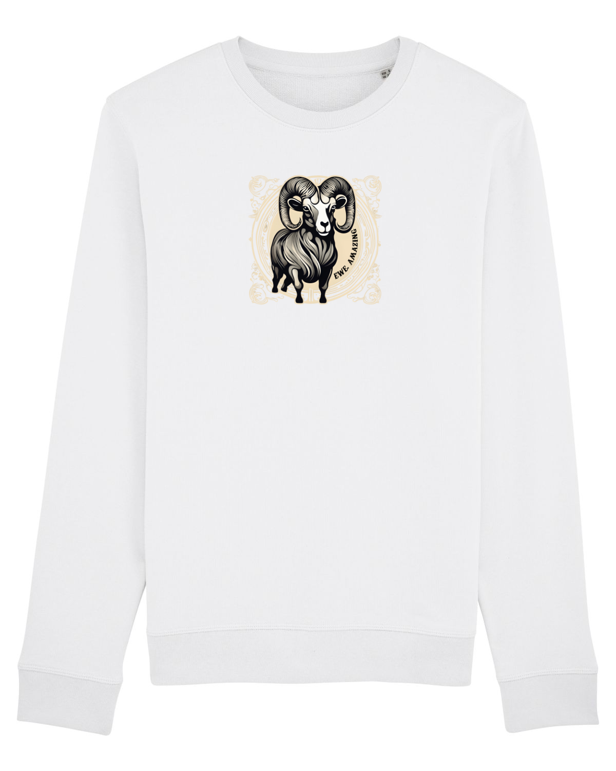 Bluză mânecă lungă Unisex Rise White