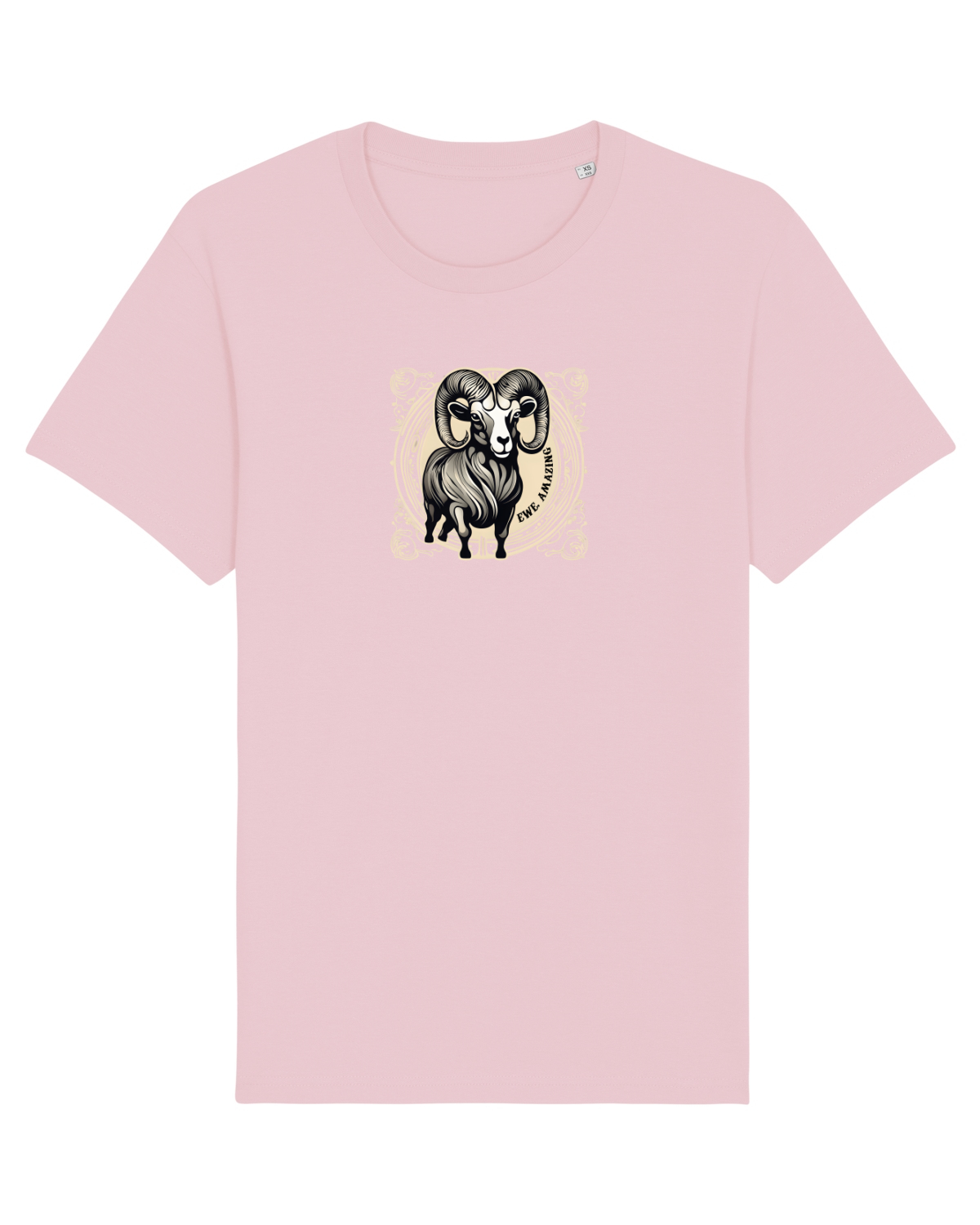 Tricou mânecă scurtă Unisex Rocker Cotton Pink