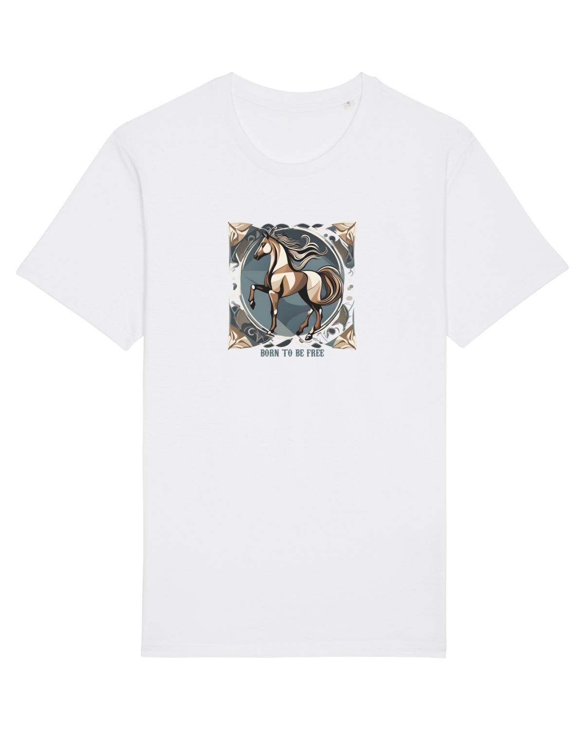 Tricou mânecă scurtă Unisex Rocker White
