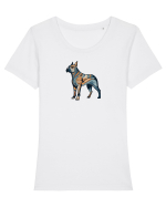 CAINE 2 Tricou mânecă scurtă guler larg fitted Damă Expresser