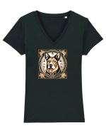 CAINE 3 Tricou mânecă scurtă guler V Damă Evoker