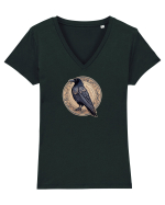 CORB 8 - NEVERMORE - E. A. Poe Tricou mânecă scurtă guler V Damă Evoker