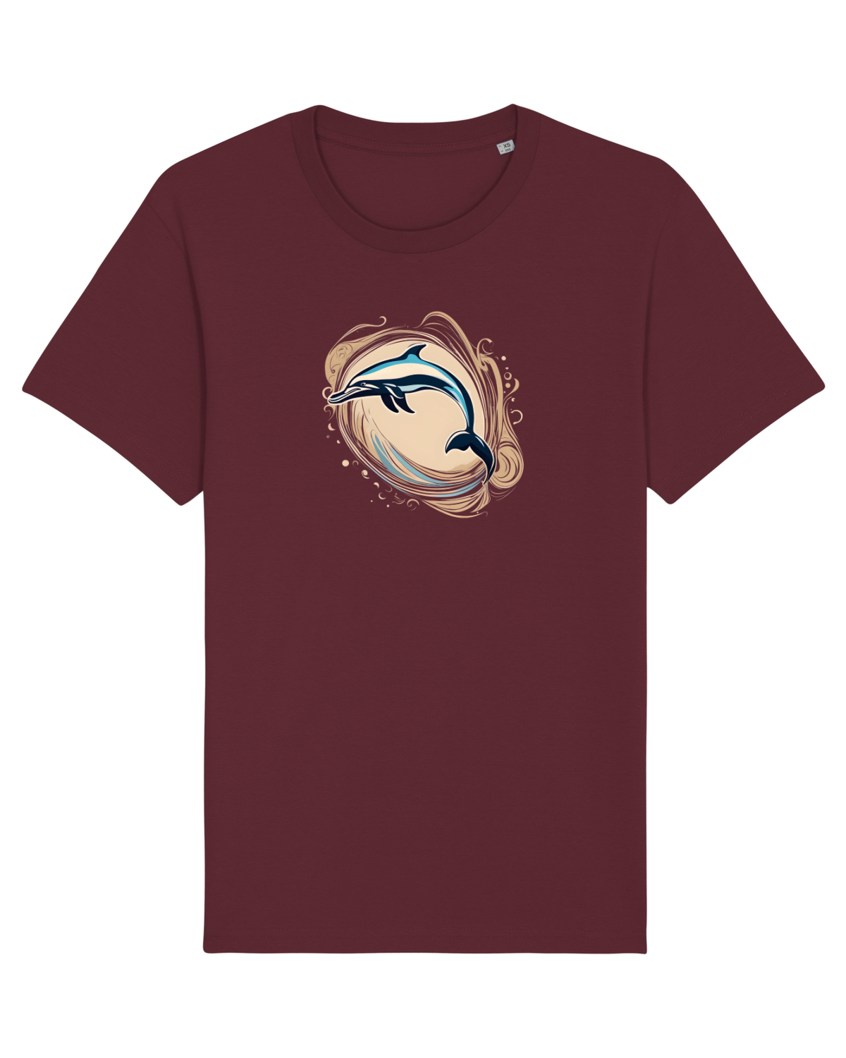 Tricou mânecă scurtă Unisex Rocker Burgundy