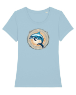 DELFIN  3 - SARIND DIN APA Tricou mânecă scurtă guler larg fitted Damă Expresser