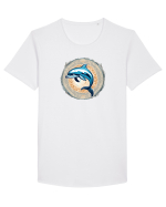 DELFIN  3 - SARIND DIN APA Tricou mânecă scurtă guler larg Bărbat Skater