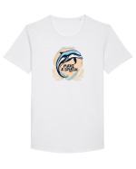 DELFIN  4 - MAKE A SPLASH Tricou mânecă scurtă guler larg Bărbat Skater