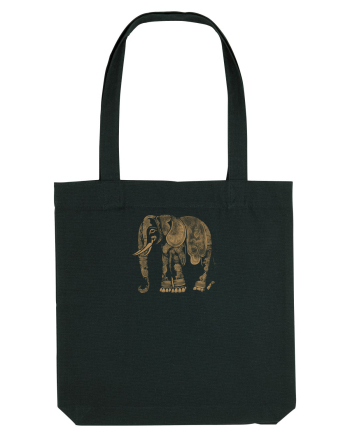 ELEFANT 1 - STIL TATUAJ HENNA  Black