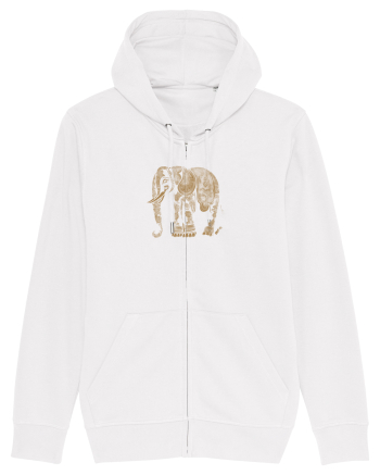 ELEFANT 1 - STIL TATUAJ HENNA  White