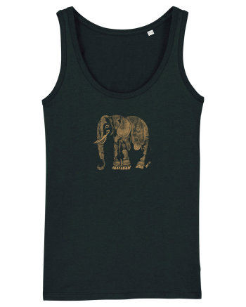 ELEFANT 1 - STIL TATUAJ HENNA  Black