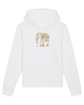 ELEFANT 1 - STIL TATUAJ HENNA  White