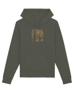 ELEFANT 1 - STIL TATUAJ HENNA  Hanorac Unisex Drummer
