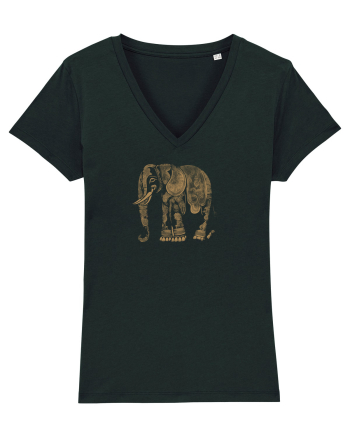 ELEFANT 1 - STIL TATUAJ HENNA  Black