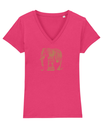 ELEFANT 1 - STIL TATUAJ HENNA  Raspberry