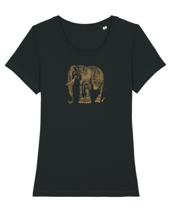 ELEFANT 1 - STIL TATUAJ HENNA  Black