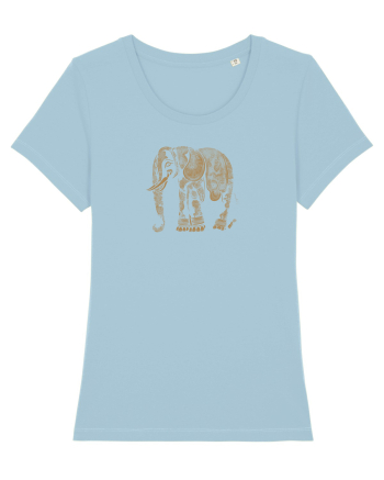 ELEFANT 1 - STIL TATUAJ HENNA  Sky Blue