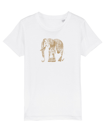 ELEFANT 1 - STIL TATUAJ HENNA  White