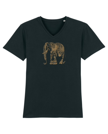 ELEFANT 1 - STIL TATUAJ HENNA  Black