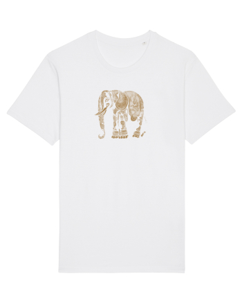 ELEFANT 1 - STIL TATUAJ HENNA  White