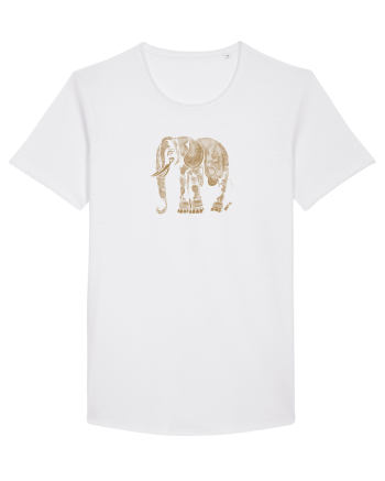 ELEFANT 1 - STIL TATUAJ HENNA  White