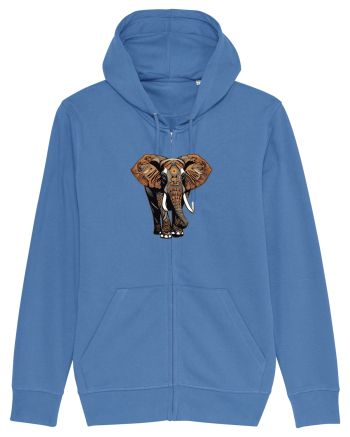 ELEFANT 2 - AFRICAN  -  TRIBAL Bright Blue