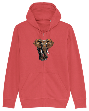 ELEFANT 2 - AFRICAN  -  TRIBAL Carmine Red