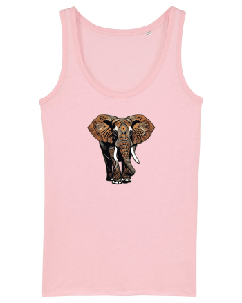 ELEFANT 2 - AFRICAN  -  TRIBAL Cotton Pink