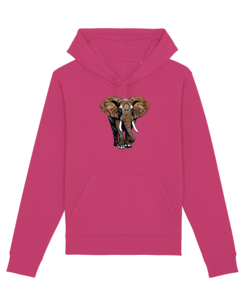 ELEFANT 2 - AFRICAN  -  TRIBAL Raspberry