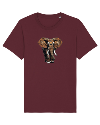 ELEFANT 2 - AFRICAN  -  TRIBAL Burgundy