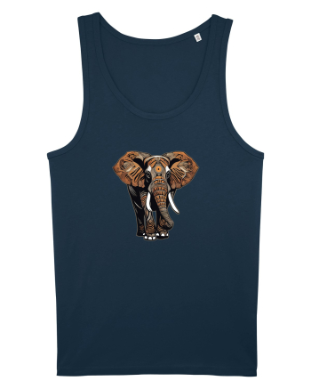 ELEFANT 2 - AFRICAN  -  TRIBAL Navy