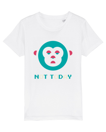 Not Today Monkey White