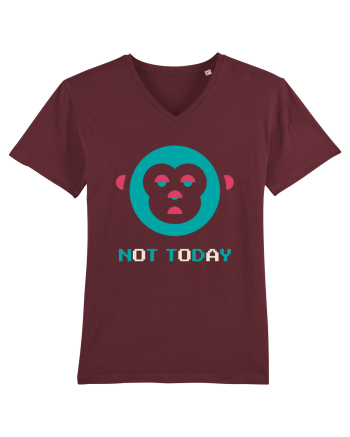 Not Today Monkey Burgundy