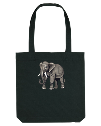 ELEFANT 3 -  INDIAN -  TRIBAL Black