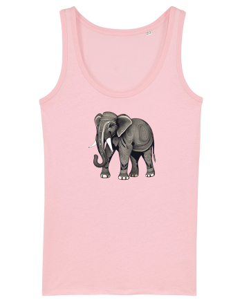 ELEFANT 3 -  INDIAN -  TRIBAL Cotton Pink