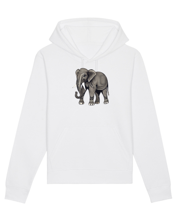 ELEFANT 3 -  INDIAN -  TRIBAL White