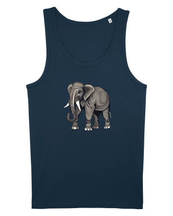 ELEFANT 3 -  INDIAN -  TRIBAL Navy
