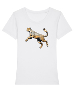 GHEPARD 1 ALERGAND - SARIND Tricou mânecă scurtă guler larg fitted Damă Expresser