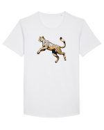 GHEPARD 1 ALERGAND - SARIND Tricou mânecă scurtă guler larg Bărbat Skater