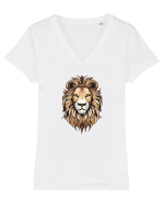 LEU 1 - REGE Tricou mânecă scurtă guler V Damă Evoker