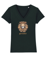 LEU 4 - LION HEART Tricou mânecă scurtă guler V Damă Evoker