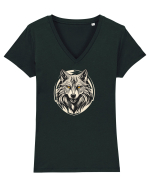 LUP 1  Tricou mânecă scurtă guler V Damă Evoker