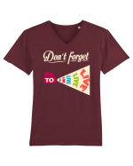 Retro Tricou mânecă scurtă guler V Bărbat Presenter