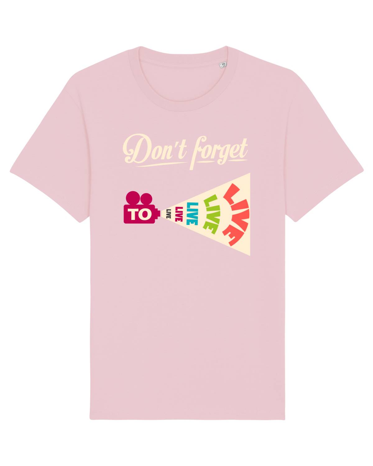 Tricou mânecă scurtă Unisex Rocker Cotton Pink