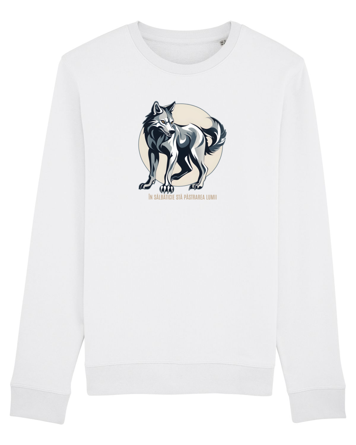 Bluză mânecă lungă Unisex Rise White