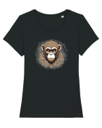 MAIMUTA 3 -  MACAC - AFRICA Tricou mânecă scurtă guler larg fitted Damă Expresser
