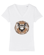 MAIMUTA 4-  MACAC - AFRICA Tricou mânecă scurtă guler V Damă Evoker