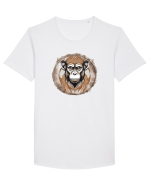 MAIMUTA 4-  MACAC - AFRICA Tricou mânecă scurtă guler larg Bărbat Skater