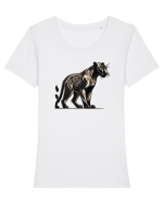 PANTERA NEAGRA 2 Tricou mânecă scurtă guler larg fitted Damă Expresser