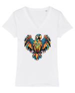 PAPAGAL 2 - aripi desfacute Tricou mânecă scurtă guler V Damă Evoker