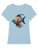 PESTE CLOVN - pesti Tricou mânecă scurtă guler larg fitted Damă Expresser