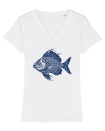 COD ATLANTIC - pesti Tricou mânecă scurtă guler V Damă Evoker
